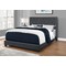 Monarch Specialties Bed, Queen Size, Platform, Bedroom, Frame, Upholstered, Velvet, Wood Legs, Grey, Chrome I 5986Q - alternate 3